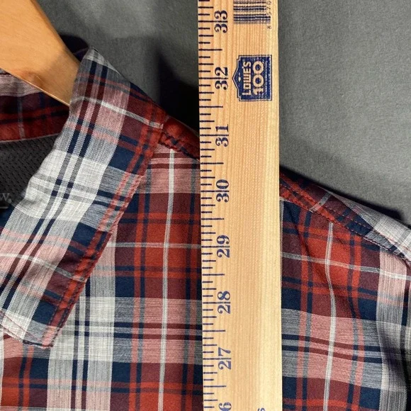 Croft & Barrow Quick Dry Shirt Mens XL Plaid Vent Fishing Hiking - Picture 5 of 9